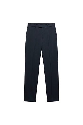 MANGO Woman Bright Blue Women's Trousers -67160666