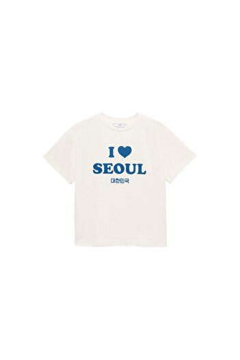 MANGO White Women's T-Shirt 77006359