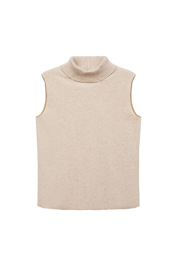 MANGO Beige Women's Bustier 77075647