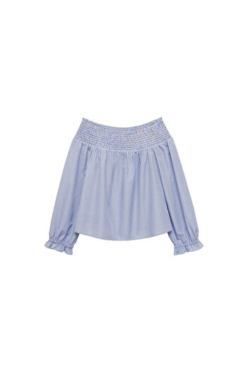 MANGO Sky Blue Girl's Shirt 77004789