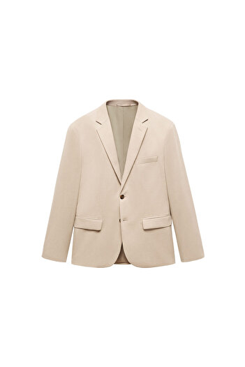 MANGO BEIGE Ανδρικό Μπουφάν Blazer 67015987