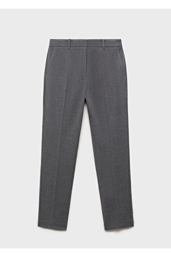 MANGO Gray Women's Pants 87090615