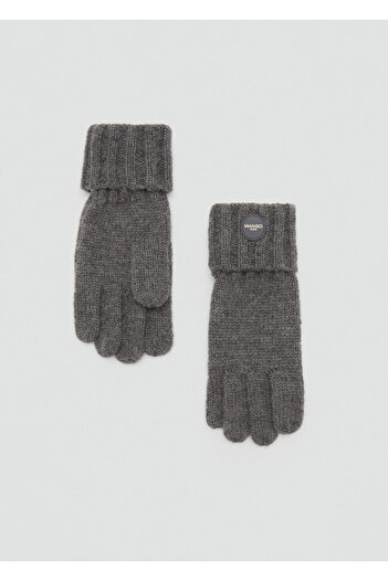 MANGO Gray Boy's Gloves 77005995