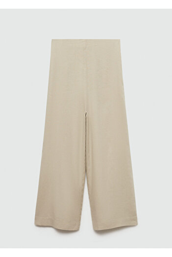 MANGO Woman Beige Women's Pants 77192007