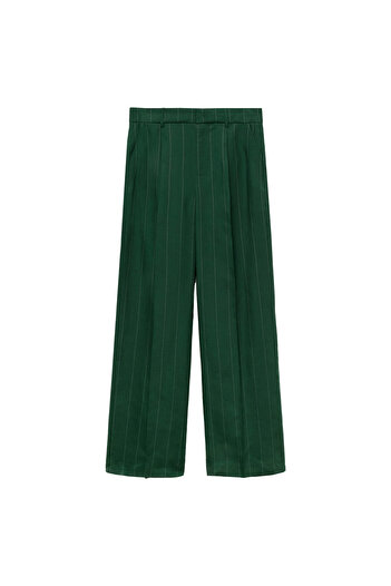 MANGO Green Women's Pants 77024766