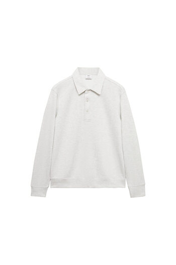 MANGO Light Gray Men's Sweatshirt 77025153