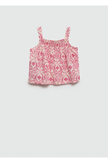MANGO Fuchsia Girl's Blouse 77070352