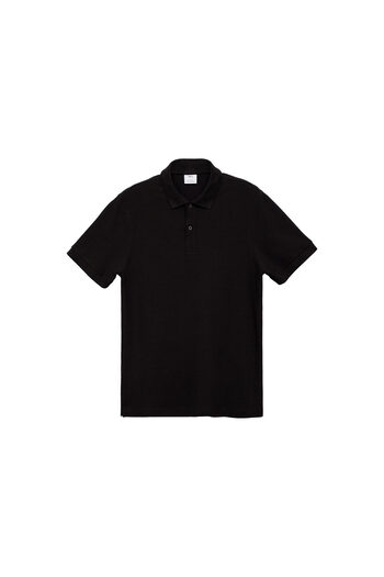 MANGO Men's Black Polo Neck T-Shirt 77290584