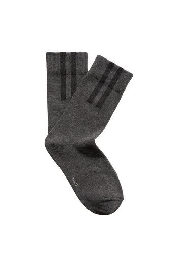 MANGO Gray Men's Socks 77033290