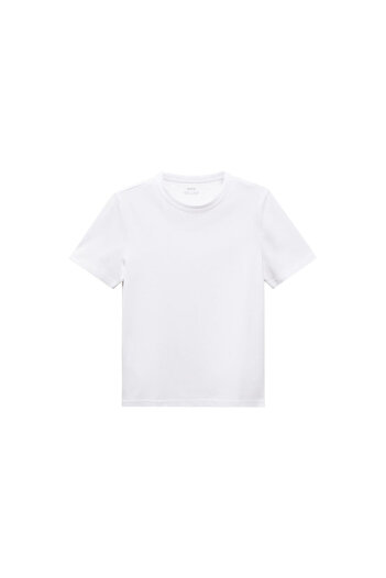 MANGO Woman White Women's T-Shirt 77090571