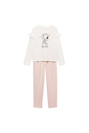 MANGO Off-White Girl's Pajama Bottoms 77008637