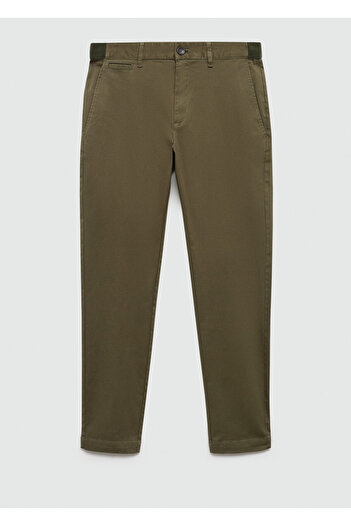 MANGO Woman Brown Men's Trousers 77210570