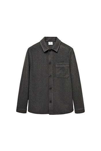 MANGO Charcoal Color Men's Sweatshirt 77887919