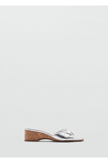 MANGO Silver Women's Sandals 77030365