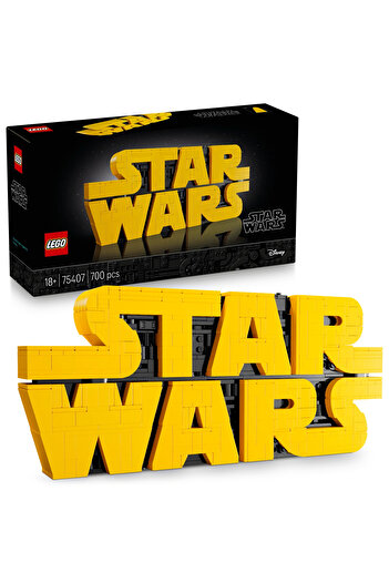 LEGO ®   Star Wars ™ Star Wars Logo Made of Bricks 75407 - Model Building Kit for Adults (700P)