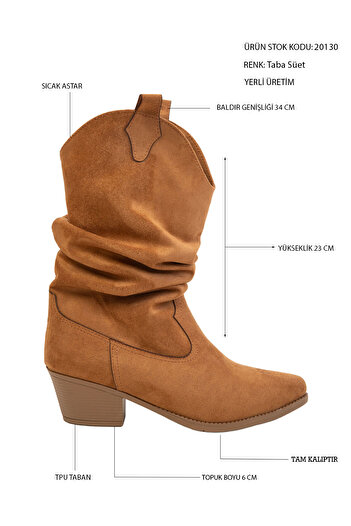 SOHO Tan Suede Γυναικείες Μπότες - Μοντέλο 2013
