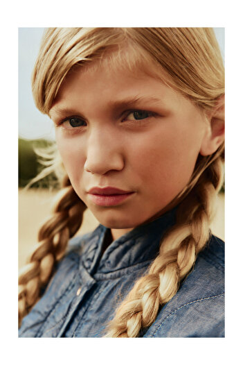 LEFTIES Kids Denim Padded Bomber Jacket