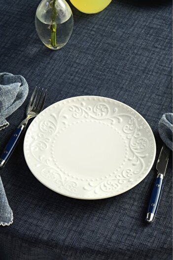 Karaca Sapphire 6 Piece Porcelain Cake/Dessert Set 21 cm