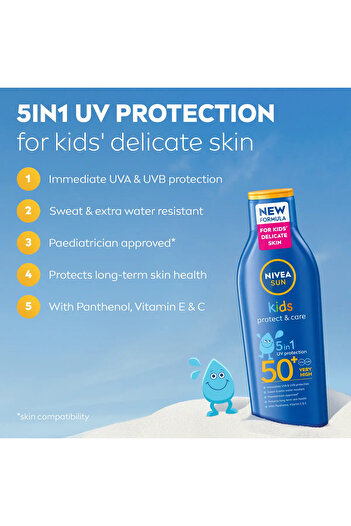 NIVEA Sun Lotion Spf50 for Children 200 ml4005808439836