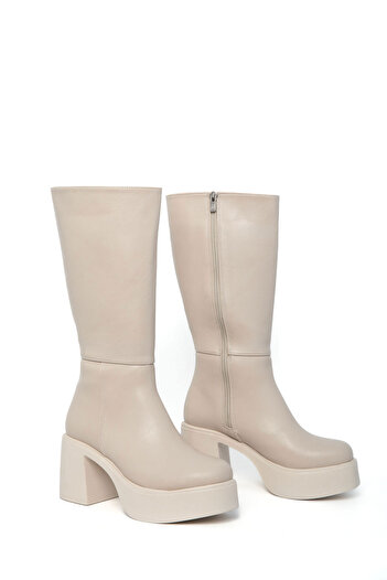 SOHO Beige Women's Boots 19984