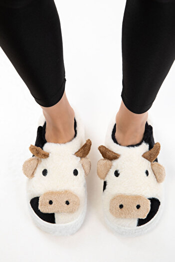 SOHO Beige-Black Women's House Slippers 21103