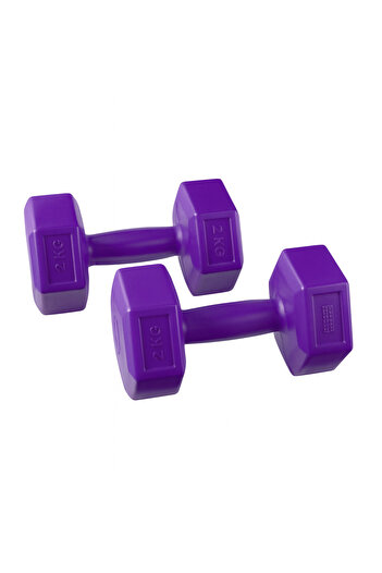 Cosfer 2 Kg x2 Adet Pvc Dambıl Dambıl Seti Altıgen Dambıl