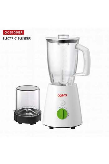 Ogera 2-in-1 Electric Blender 650W | High-Speed Food Blender with Grinder Jar | Stainless Steel Blad