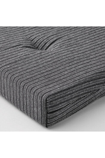 IKEA Justina Chair Cushion, Black, 42/35X40X4 cm