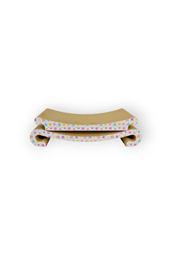 Rotipet Cardboard Cat Scratching Post 58X23X10Cm Star Patterned