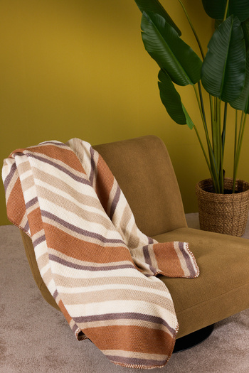 TRENDYOLMİLLA HOME Double Striped Blanket 180X220Cm
