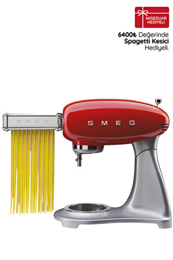 SMEG 50's Style Retro Kırmızı Stand Mikseri smf02rdeu