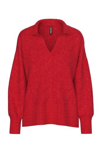 PIECES PCMALOU LS POLO TRICOT NOOS BC