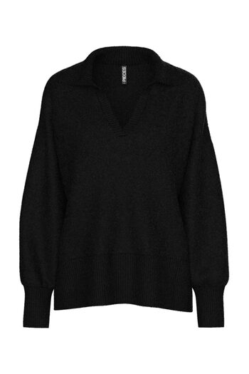 PIECES Pcmalou Ls Polo Knit Noos Bc.