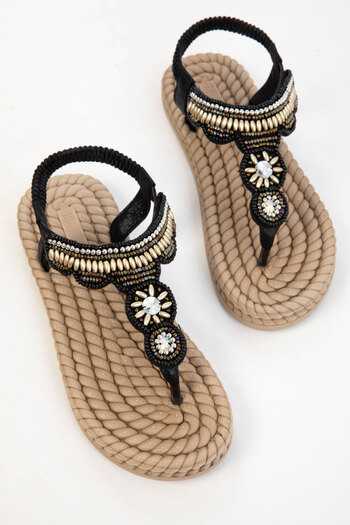 SOHO Black-Black Women's Sandals 20593