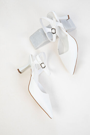 SOHO White Women's Classic Heeled Shoes 20644