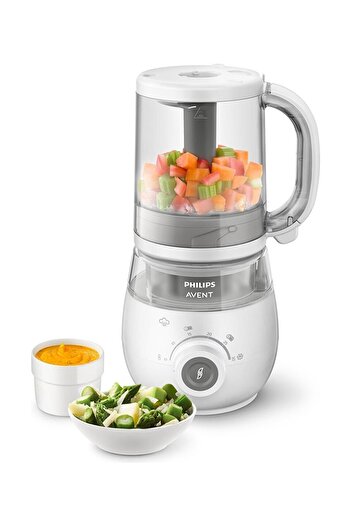 Philips Avent 4'ü 1 Arada Buharlı Pişirici, SCF883/ 01