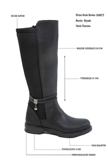 SOHO Black Women's Boots 20877