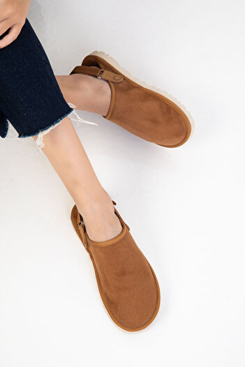 SOHO Tan Suede Women's Slippers 20882