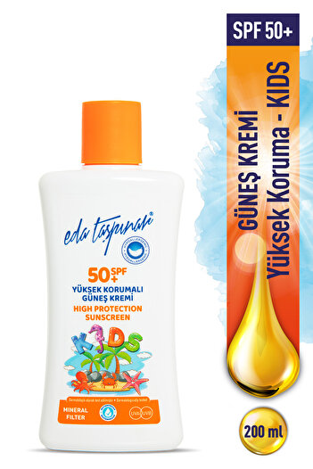 Eda Taşpınar Mineral Filtreli Yüksek Korumalı Güneş Kremi Spf 50 Kids -200ml (EGX83)