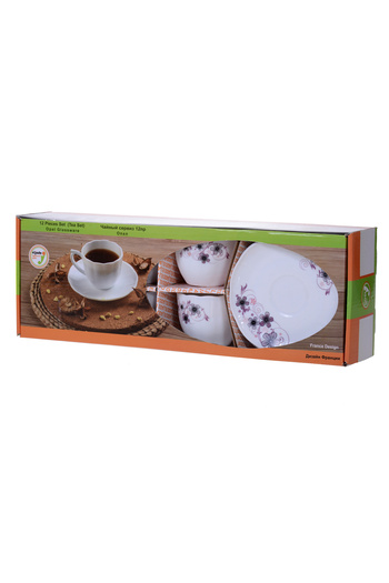 Eljado Sanay Eljado Coffee Set, 12 Pieces, Opal, 190 ml