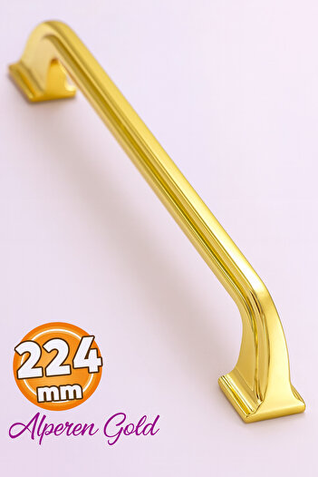 Badem10 Alperen Gold MAHOPATMETAL în aur (224MM/22,4CM) Sertar de bucătărie / Dulap / Dulap Dulapuri metalice