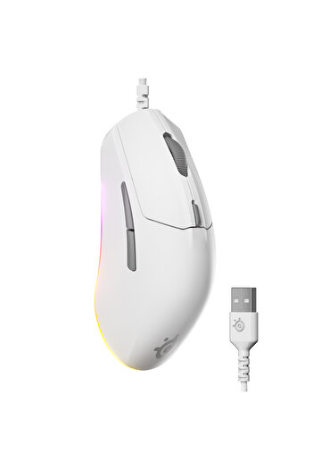 SteelSeries Rival 3 Gen 2 Optik 6 Tuş 8500DPI Beyaz Kablolu Gaming (Oyuncu) Mouse