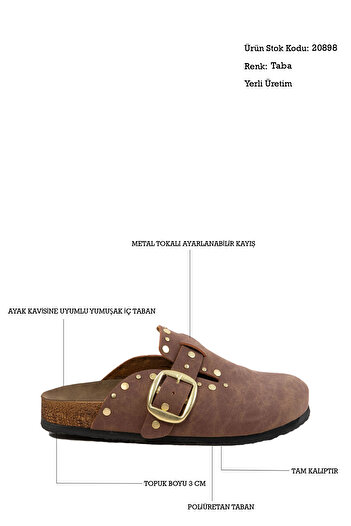 SOHO Tan Women's Slippers 20898