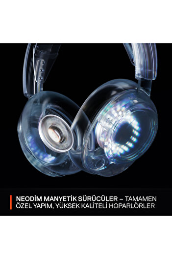 SteelSeries Arctis Nova 5 Wireless ve Bluetooth Kablosuz Gaming Kulaklık - Beyaz