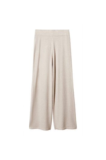 MANGO Woman Women's Pearl White Pants
