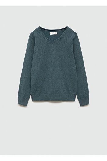 MANGO Sise Green Boy's Sweater 77034758