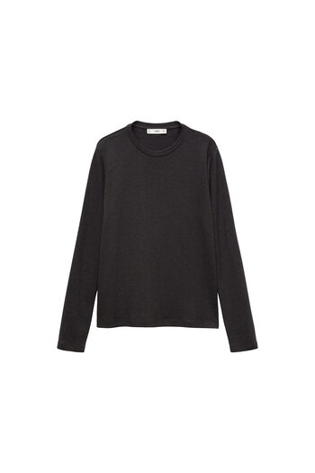MANGO Dark Gray Women's T-Shirt 87000441