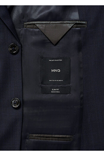 MANGO Parlak Mavi Erkek Blazer Ceket 77010584