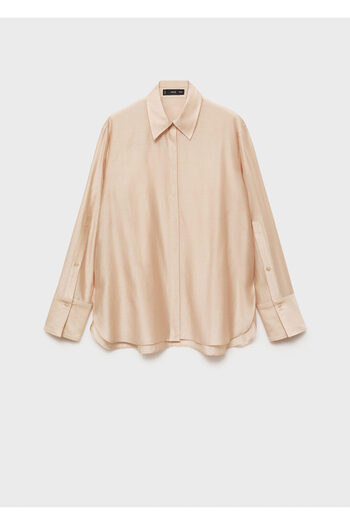 MANGO Beige Women's Shirt 77077680