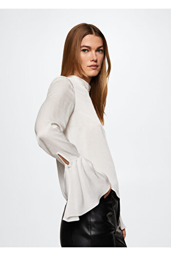 MANGO Woman Off White Γυναικείο Μπουστάκι 37036318